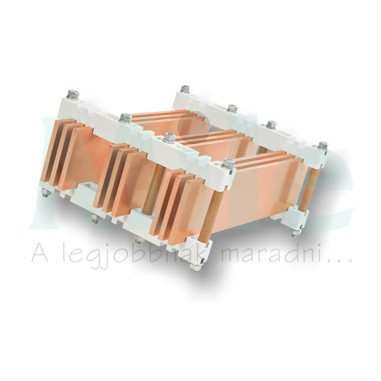 Gyűjtősíntartó 3x 40…160x10mm 3-pólus 5500A 125mm-síntáv SH125 Schmidt