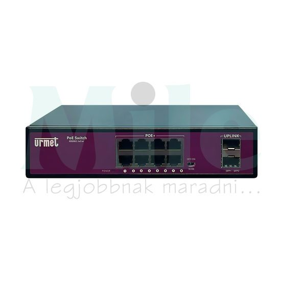 Hálózati switch Full Gigabit 8PoE + 2SFP port  BACKBONE URMET