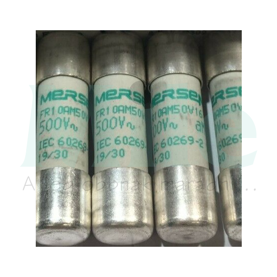 Hengeres biztosítóbetét aM 10x38mm 16A AC500/600V FR10AM50V16 MERSEN