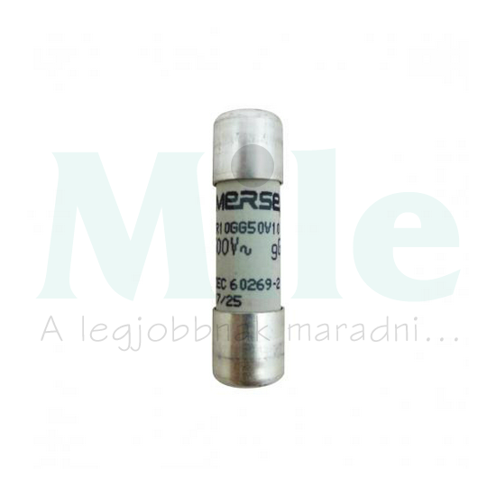 Hengeres biztosítóbetét gG 10x38mm 10A AC500/600V FR10GG50V10 MERSEN
