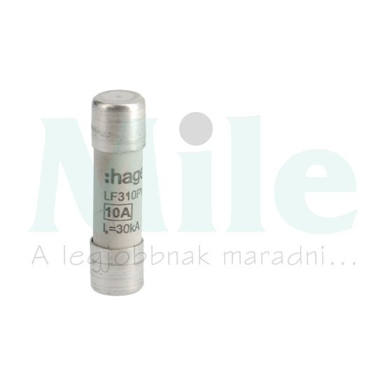 Hengeres biztosítóbetét napelemhez 10x38mm 10A LF Hager