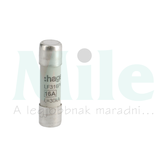 Hengeres biztosítóbetét napelemhez 10x38mm 16A LF Hager