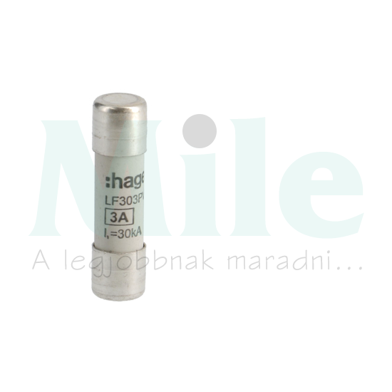 Hengeres biztosítóbetét napelemhez 10x38mm 3A LF Hager