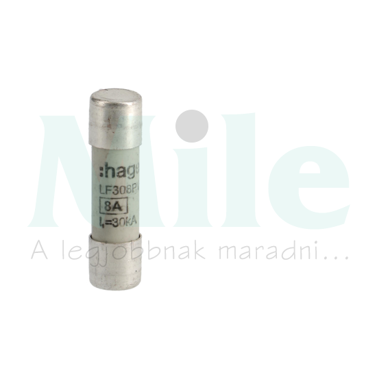 Hengeres biztosítóbetét napelemhez 10x38mm 8A LF Hager