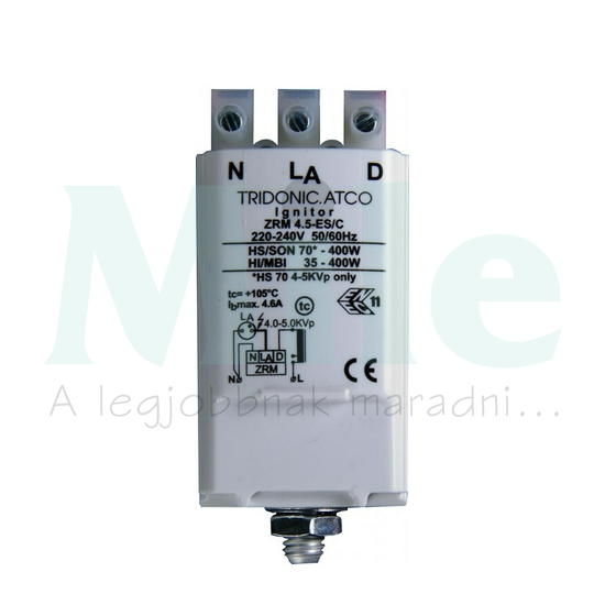 HID gyújtó 70-250W/HS 35-250/HI 35-250W ZRM 4,5-ES/C TRIDONIC