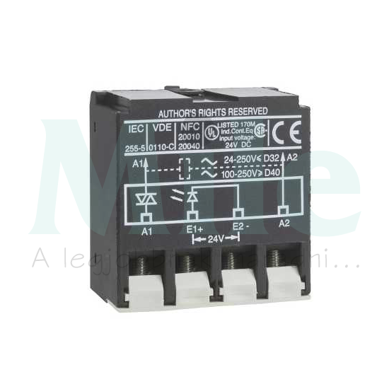 Interfész erősítő modul 24VDC/műk. ráépíthető LA4DWB Schneider