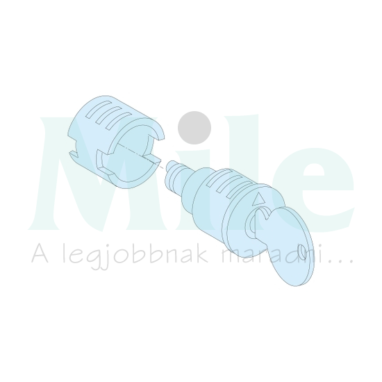 Zárbetét 2kulccsal No2433A záradapter fém Prisma G/P Schneider