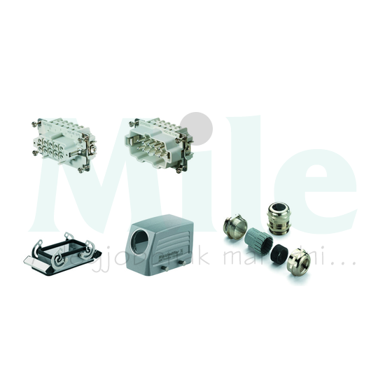 Ipari csatlakozó komplett készlet alumínium HDC-KIT-HE 10.110 Weidmüller