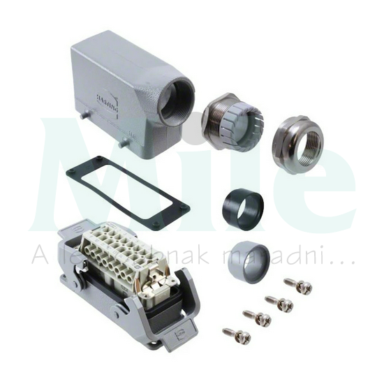 Ipari csatlakozó komplett lengő/beépített apa/anya 16-pólusú 16A 500V ...