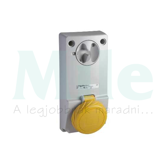 Ipari dugalj ráépíthető 2P+E mechanikai reteszelés 16A IP65 PK Unika Schneider