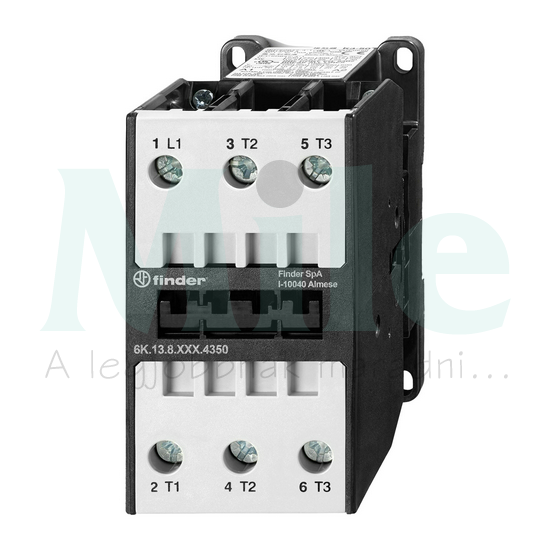 Kontaktor (mágnesk) 22kW/400VAC-3 3Z 24V50Hz csavaros 110A/AC-1/400V 6K.13.8.024.4350 FINDER