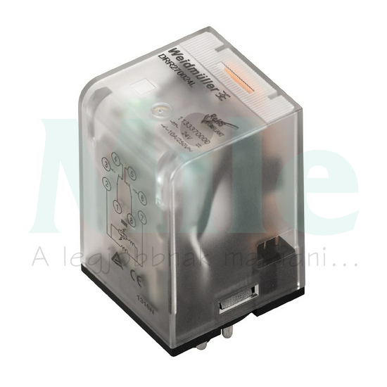 Ipari relé 10A 2-v dugaszolós 21.6-28.8VDC monostabil IP20 DRR270024L Weidmüller