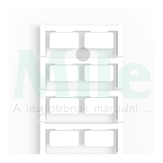 Jelölőtábla öntapadós 1mm x 27mm x üres fehér  öntapadó CC 15/27 K MC NE WS Weidmüller