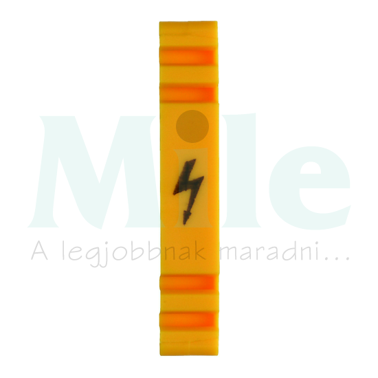 Jelölőtartó sorkapocshoz narancs műanyag 5mmx 6mm EA 1/B YE CONTA-CLIP