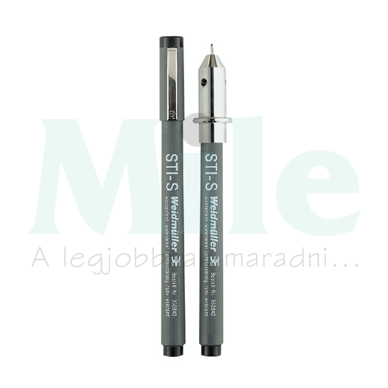 Jelölőtoll vékony STI Waterproof schwarz Weidmüller