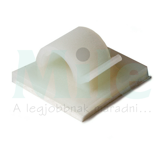 Kábelrögzítő klipsz 25x25mm öntapadós (100db) 1-kábel/cső 8mm-átmérő RB8-PA66-NA Hellermann Tyton