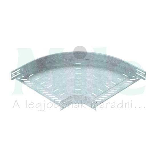 Kábeltálca 90° idom 400mm x 60mm-mag. 90° merítetten horganyzott acél RB 90 640 FT OBO-BETTERMANN