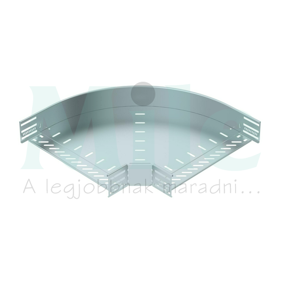 Kábeltálca 90° idom 400mm x 85mm-mag. 90° szalaghorganyzott acél RB 90 840 FS OBO-BETTERMANN
