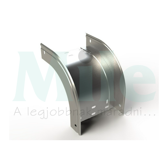 Kábeltálca bukó idom 100mm x 100mm-mag. 90° szalaghorganyzott acél CXERC 100x100 GS BASOR