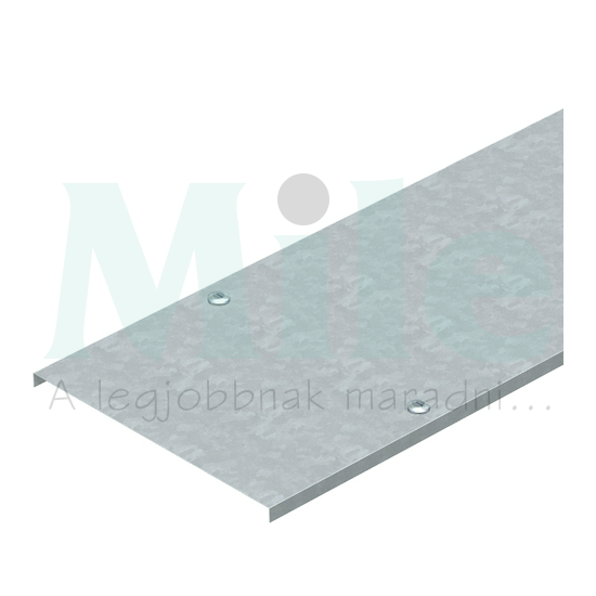 Kábeltálca fedél 100mm-sz 3000mm szalaghorganyzott ZnAl fordítóreteszes DRL 100 DD OBO-BETTERMANN