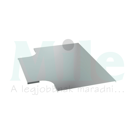 Kábeltálca irányváltó idom fedél 500mm x tálcához létrához merítetten horganyzott acél VT KOPOS