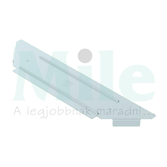 Kábeltálca T-idom fedél 200mm-sz szalaghorganyzott bepattintott RAAD 200 FS OBO-BETTERMANN