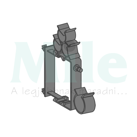 Kábeltartó segédáramkörökhöz tokozott sínhez rögzítőkeret Canalis Schneider