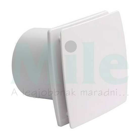 Ventilátor időzítő zárt előlap IPX4 100mm csőre 100m3/h axiál 2550 1/min CYKLON EOLF100T-W KANLUX