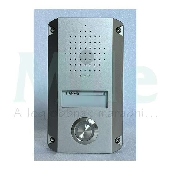 Kaputelefon kaputábla audio 1lakás GSM 4G(2G) SIM IP65 1-lakás szürke Titan4G SECURECOM