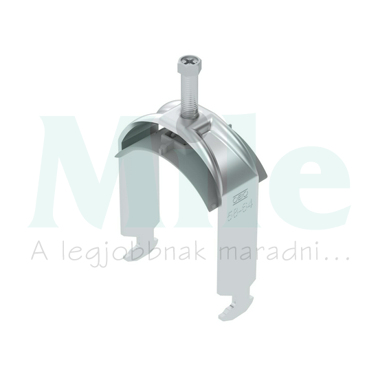 Kengyeles bilincs műa.nyomóval 1 x 58-64mm alumínium 64mm csőhöz BS-H1-K-64 ALU OBO-BETTERMANN