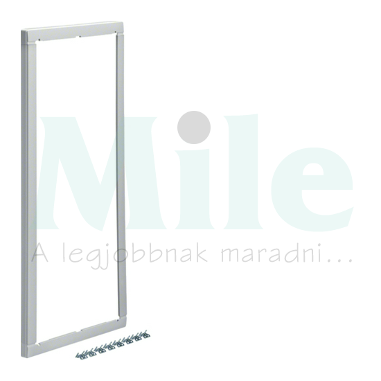 Kiemelőkeret 4soros fehér műanyag Volta Hager