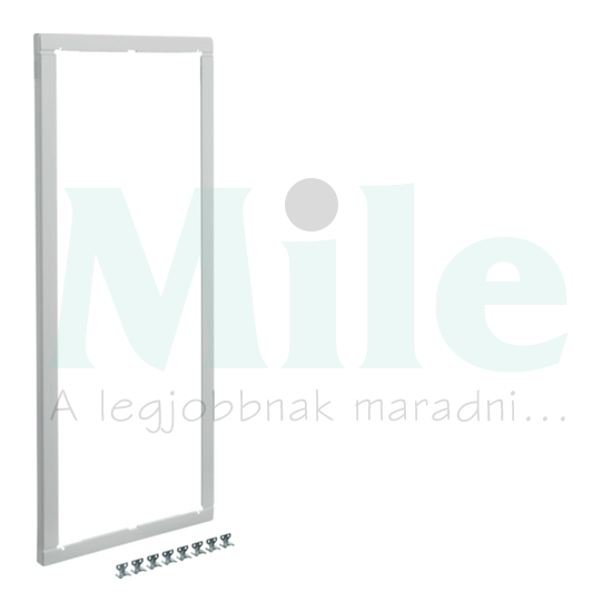 Kiemelőkeret 5soros fehér műanyag Volta Hager