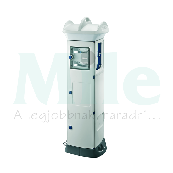 Kikötői energiaoszlop kétoldalas üres műanyag energiaoszlop IP56 fehér GW68714W GEWISS