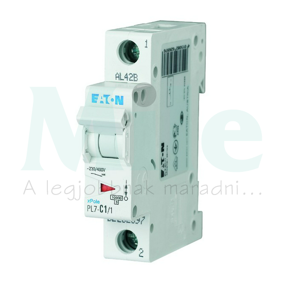 Kismegszakító 1P 1A B-jelleg 230V AC 10kA/60898 PL7-B1/1 EATON