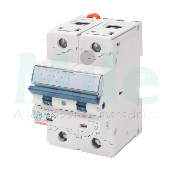 Kismegszakító 2P 40A C-jelleg 400V AC 25kA/60898 25kA/60947 MTHP250 GEWISS