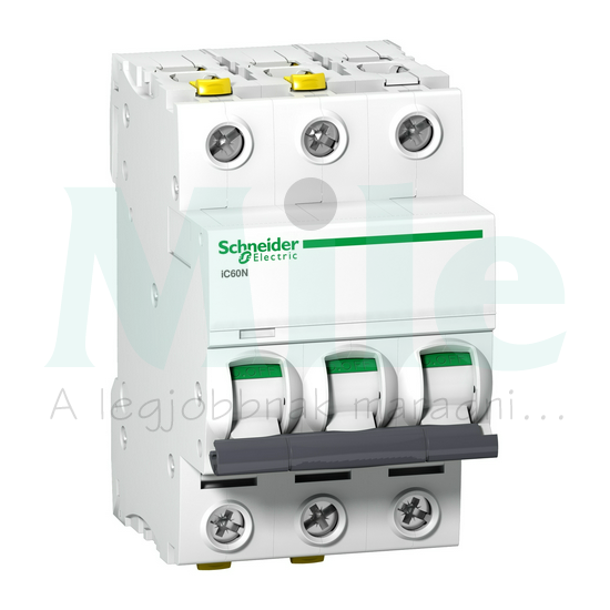 Kismegszakító 3P 16A C-jelleg 400V AC/DC 6kA/60898 20kA/60947 Acti9 iC60N Schneider