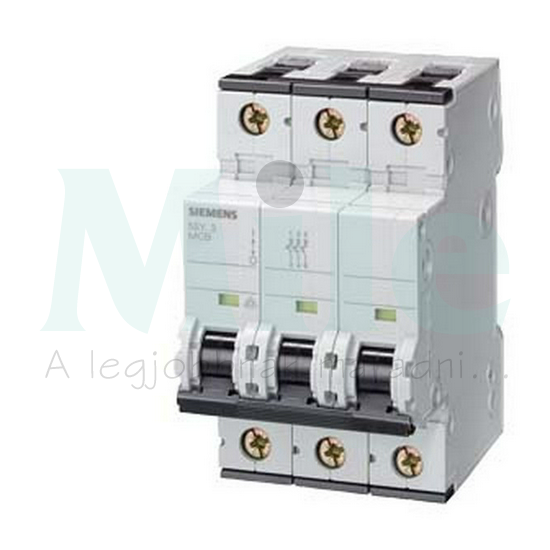 Kismegszakító 3P 6A D-jelleg 400V AC/DC 10kA/60898 35kA/60947 SENTRON SIEMENS
