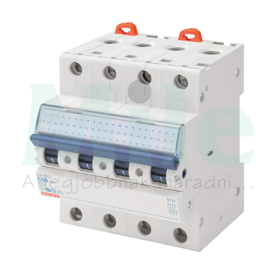 Kismegszakító 4P 10A D-jelleg 400V AC 6kA/60898 10kA/60947 MT60 GEWISS