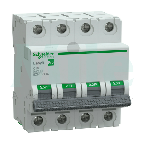 Kismegszakító 4P 16A C-jelleg 230V AC 6000A Easy Pro F Schneider