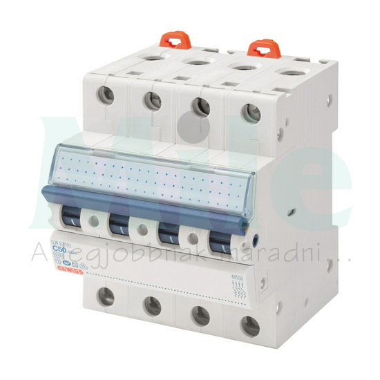 Kismegszakító 4P 32A C-jelleg 400V AC 10kA/60898 12.5kA/60947 MT100 GEWISS