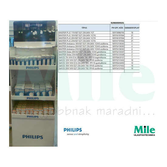 Kompakt fénycső (147db) Master Philips