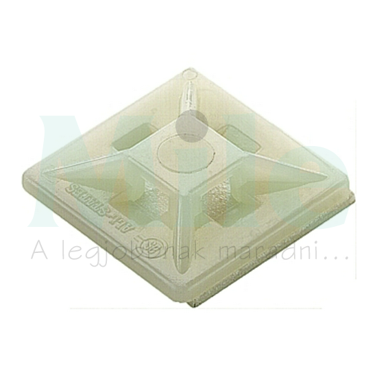 Kötegelő talp öntapadós+csavarozható 4oldalt fűzhető CBH 19/19 NATUR Weidmüller