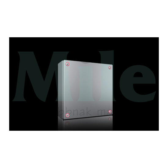 Kötődoboz E-Box falon kívüli 300mm x 300mm x 120mm nemesacél IP66 tömszelence KX 1567.000 Rittal