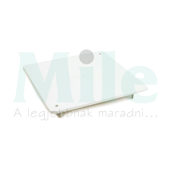 Kötődoboz fedél AKU dobozhoz teli fedél négyzetes 80mm 80mmx fehér csavaros AK/RD80 Dietzel