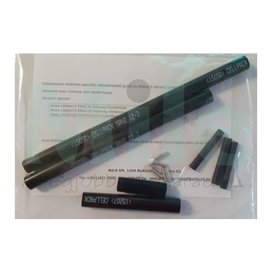 Fűtőkábel csatlakozókészlet cső-/ereszfűtéshez D-TRACE/ELSR/SJXFJ-hez  SRH2 12-3+SRUM 6-2 +6xtold