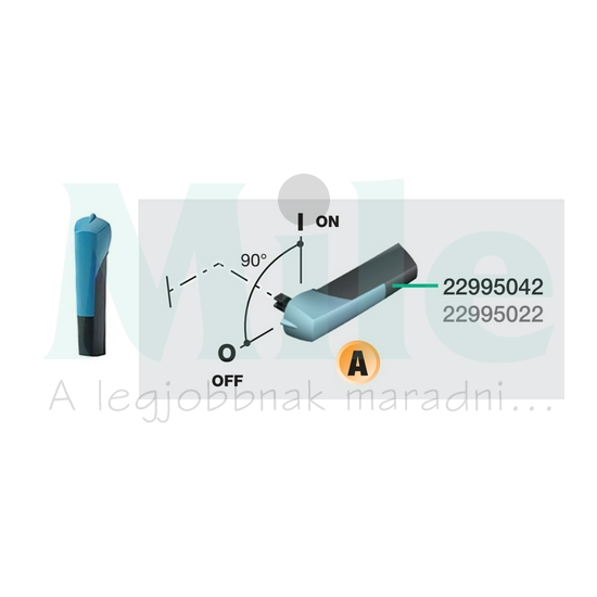Közvetlen forgató hajtás MV125...160-hoz kék szakaszolóhoz Sirco MV SOCOMEC
