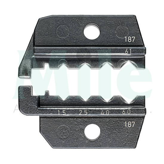 Présbetét csavart érintkezőkhöz (HTS+Harting) négyszögletes préselés-présforma KNIPEX