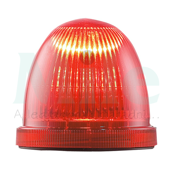 Búra jelzőkürt+fényjelzőhöz d76x68mm BZ/WL 63-hoz magas világító tető piros KSZ OR 100 GROTHE