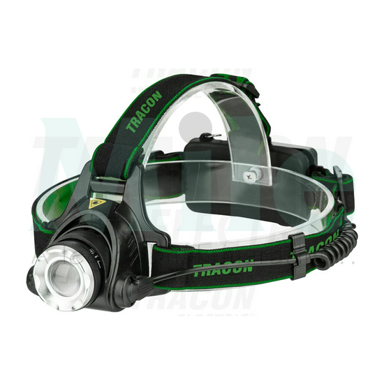 LED fejlámpa 5W tölthető Li-ion 1,5Ah 500lm fókuszállítós műanyag 1x TRACON