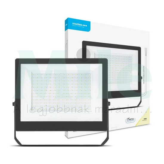 LED fényvető 150W 220-240V AC 15000lm 4000K fekete alumínium IP65 Slim-A3 Modee